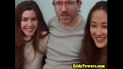 Vintage facialized teens in threesome