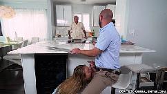 Crazy daughter loves sucking cock