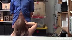 Busty shoplifter assfucked by officer