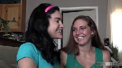 Step mommy teaches her little how to fuck