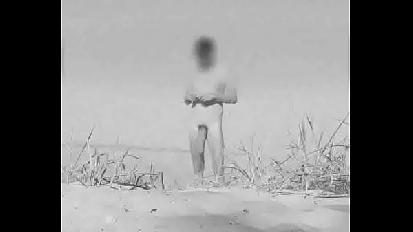 Huge vintage cock at a german nude beach