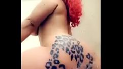 Nyc model slut showering and filling her holes with toys