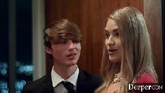 Deeper gorgeous gold digger is seduced by boyfriend s dad