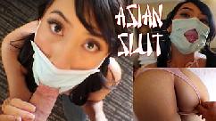 Covid can t keep her asian holes from getting stuffed