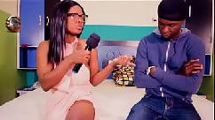 A reporter who came to interview a popular nigerian pornstar ended up getting her pussy fucked