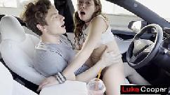 Hottest car sex ever tesla autopilot driving