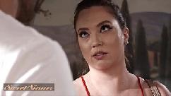 Maddy oreilly release her tension by riding big cock on a massage table