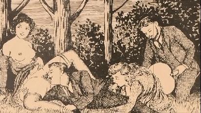 Vintage erotic drawings