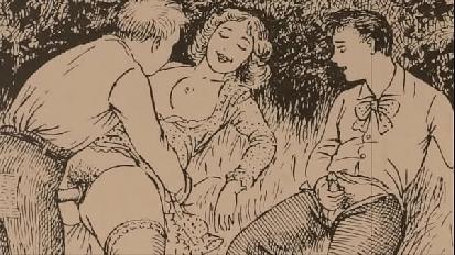Vintage erotic cartoon