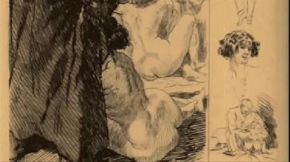 Vintage erotic drawings