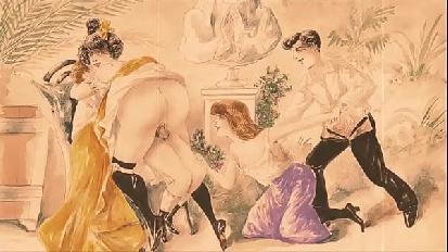 Vintage erotic drawings