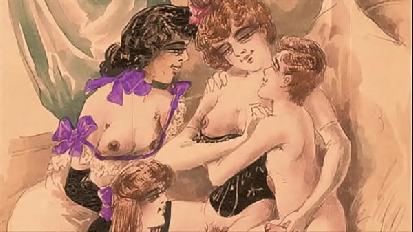 Vintage erotic illustration