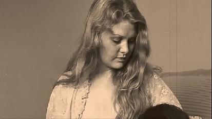 Vintage family peeping tom