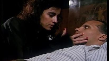 Cumshot in mouth of this vinatage spanish slut