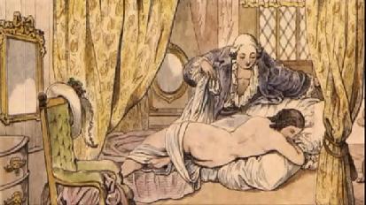 Vintage erotic illustration