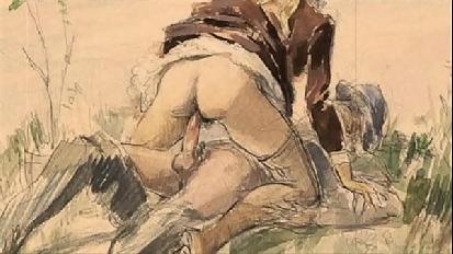 Vintage erotic drawings