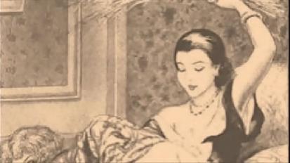 Vintage erotic illustration