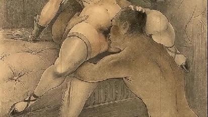 Vintage erotic illustration
