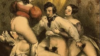 Vintage erotic animalation