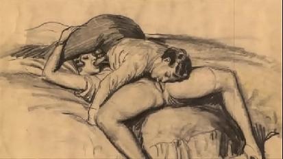 Vintage erotic drawings