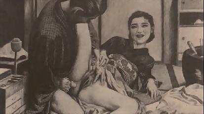 Vintage erotic illustration