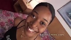 Ebony girl w big ass in black girl porn video