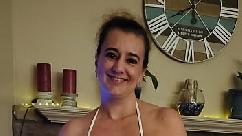 Slutwife gets pussy filled with cock while hubby is out