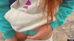 Stepbrother and stepsister help each other to cum on panties