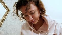 Big tits teen gets horny and fucks and sucks like crazy