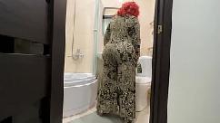 He lifted his skirt and inserted a dick in mature anal