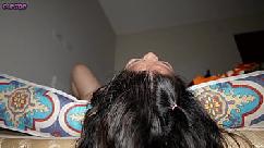 My neighbor asks me to fuck her face and vagina in a doggy style she screams a lot with pleasure she gets wet and asks me for cum