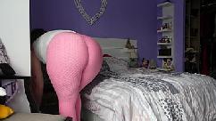 I touch and rub my big cock on a perfect big ass girl