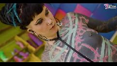 Alternative tattoo teen gets pov fucked