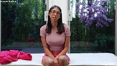 Nerdy gamer girl is an orgasm machine