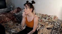 Smoking stepdaughter sexy
