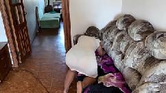 Sexy mature milf realized that she needed to have anal sex when she showed her big ass to her stepson