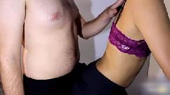 Dry humping in leggings cum in pants