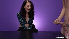 Watch me jerk off in front of porn girls